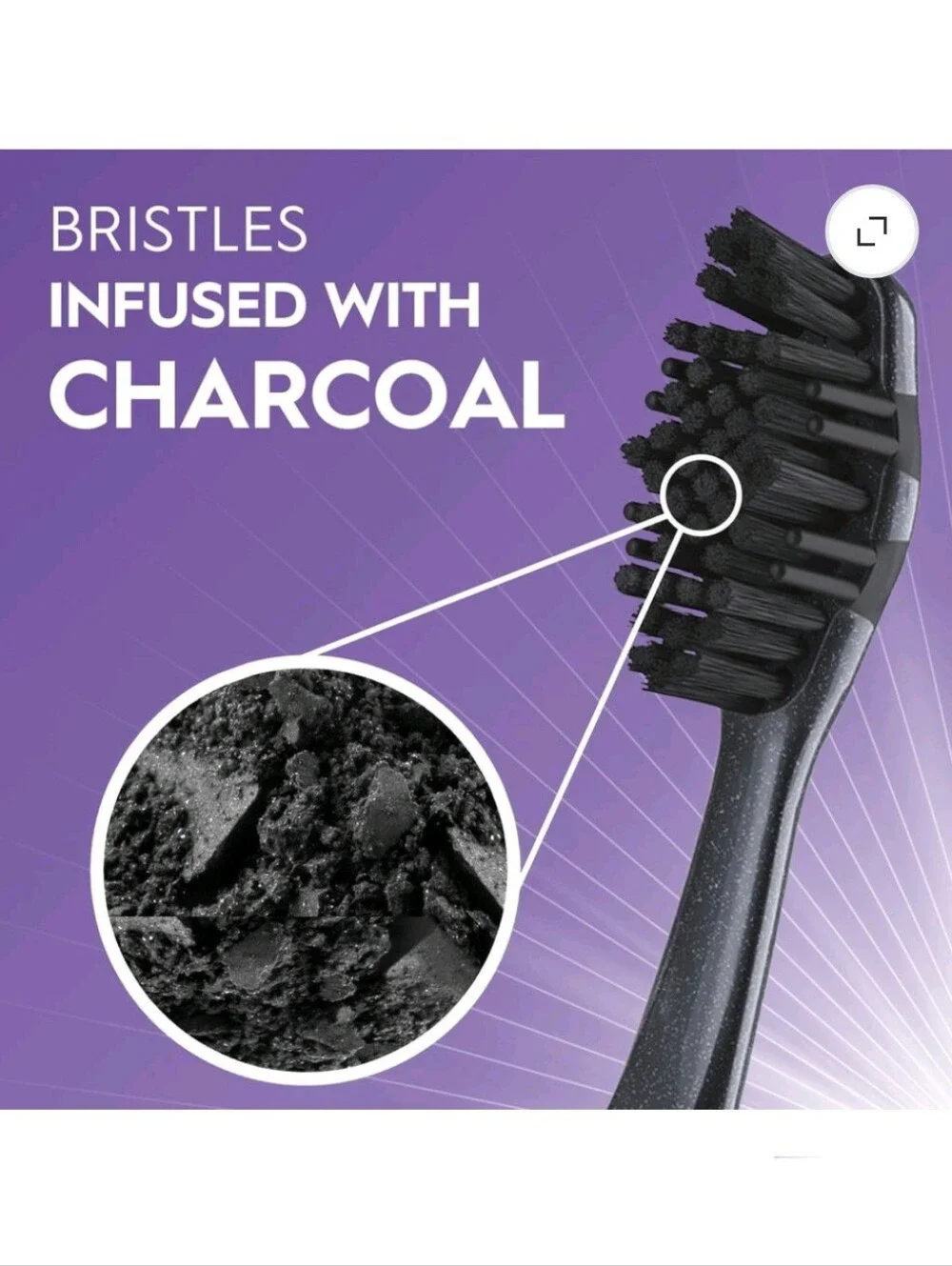 🍭7/$15 Oral-B Charcoal Whitening Toothbrush Soft Bristle